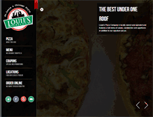 Tablet Screenshot of louiespizzaco.com